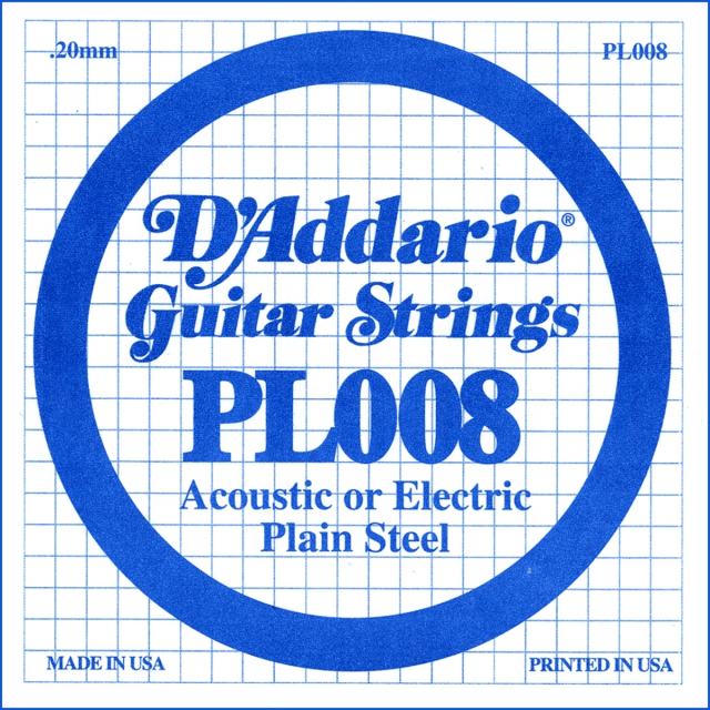 Plain Steel Guitar Single String .008 PL008 Frenexport SpA